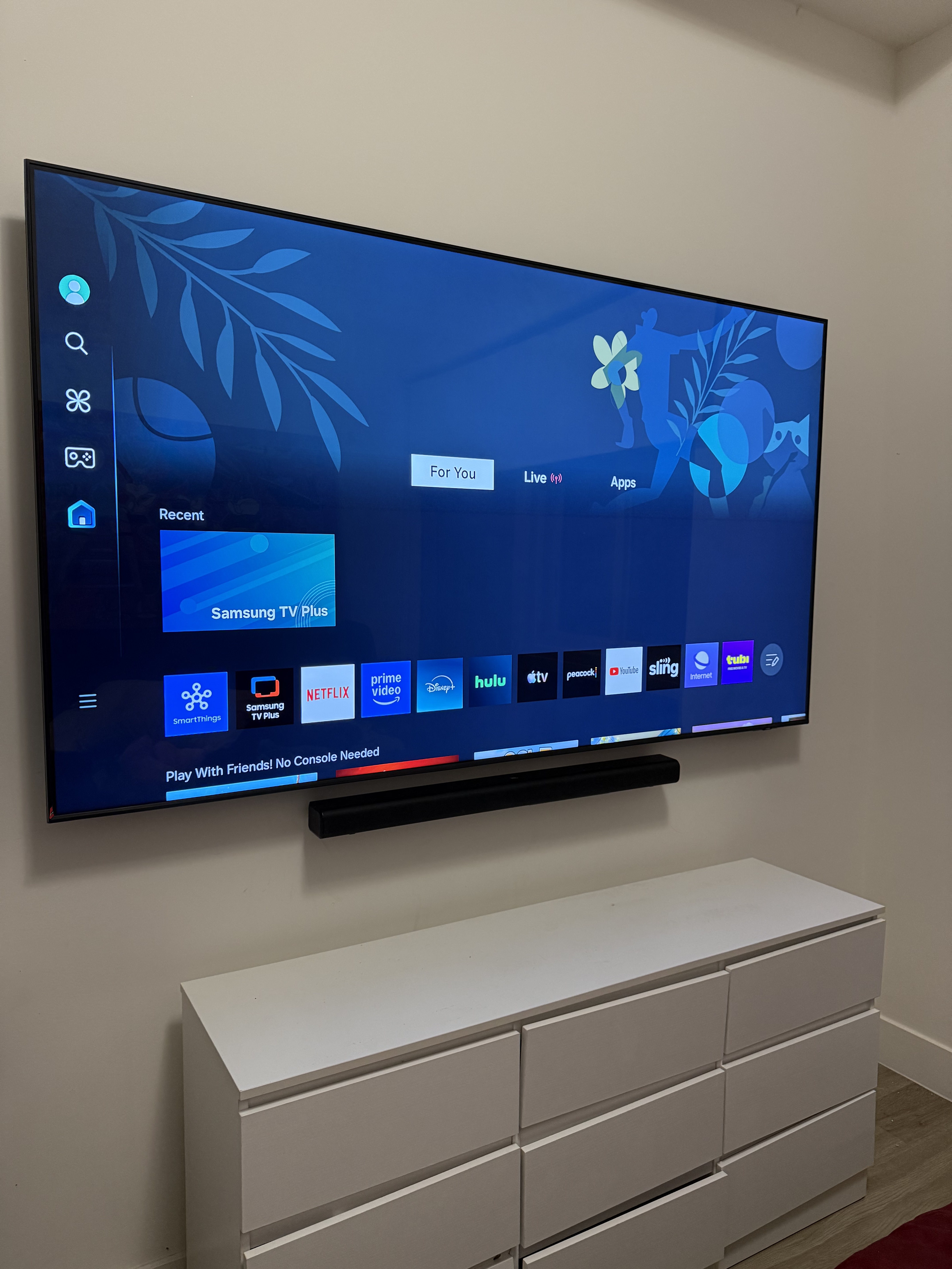 TV wall mount installation